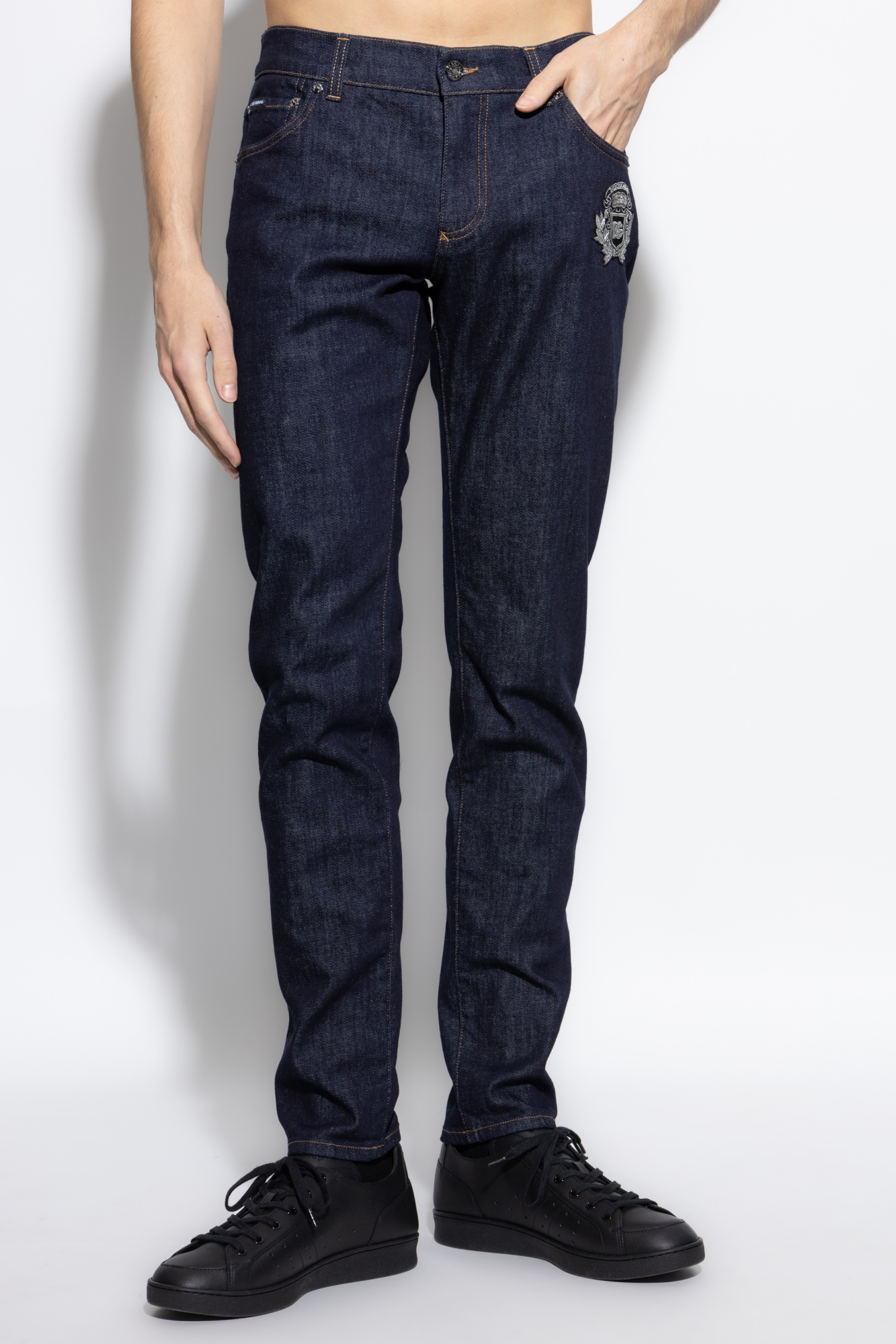 Dolce & Gabbana Skinny jeans with appliqué | Men's | Vitkac